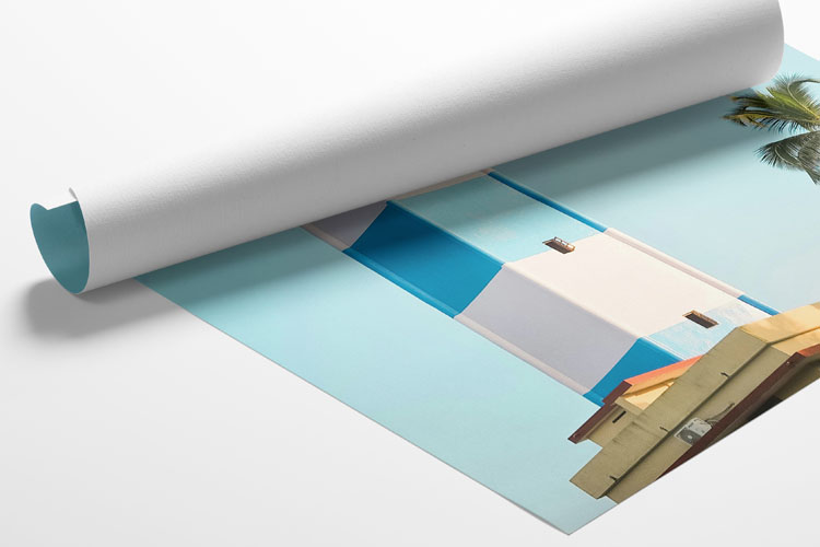 rolled canvas print unmounted