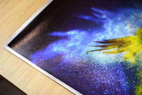 Canvas Paper  with semi-gloss varnish