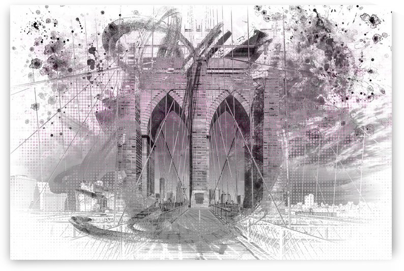 City Art Brooklyn Bridge in Detail |  by Melanie Viola