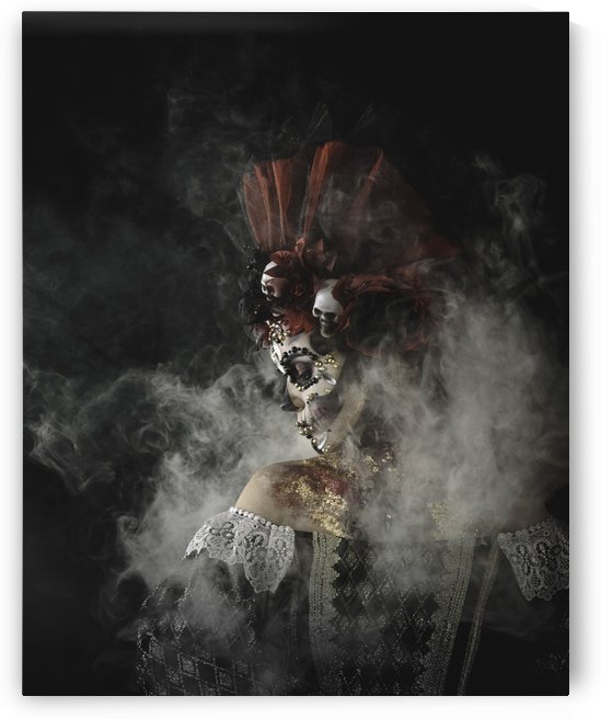 Young girl in the image of Santa Muerte by Faces Studio