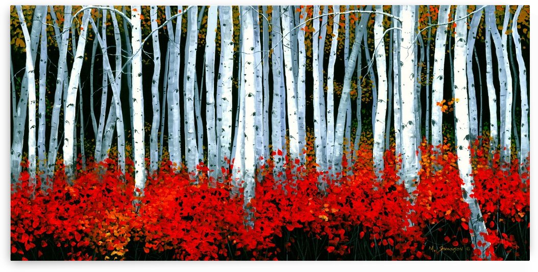 Autumn Aspens by SwansonArt