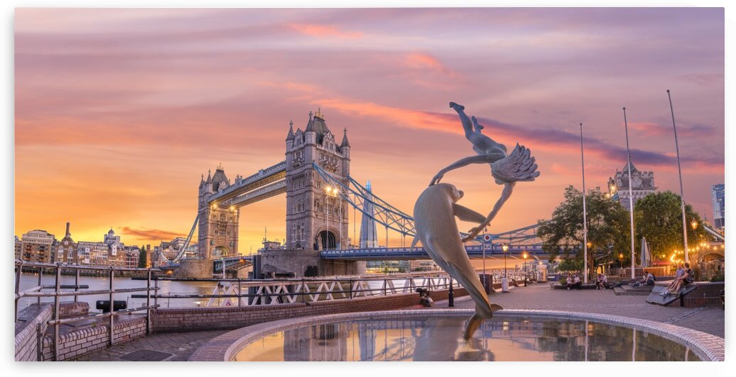 Tower Bridge at sunset, London by Assaf Frank