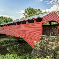 Barrackville Covered Bridge in West Virginia