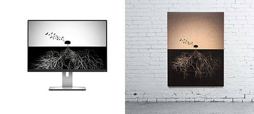 Color Printing on wood